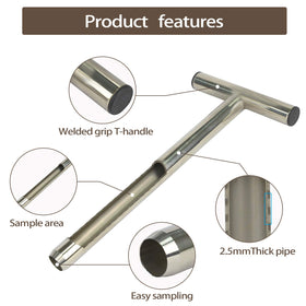 HiHydro 12-inch probe length reaches deeper soil layers.