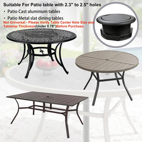 Under-table stabilizing ring from HIJOYPAL ensuring wind stability during meals