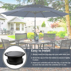 HIJOYPAL setup demonstrates wind resistance for outdoor dining spaces