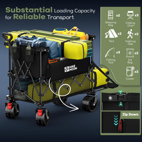 Hikemoon compact folded storage with warranty and support access.