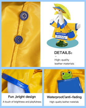 Durable materials resist sun and rain for lasting charm.