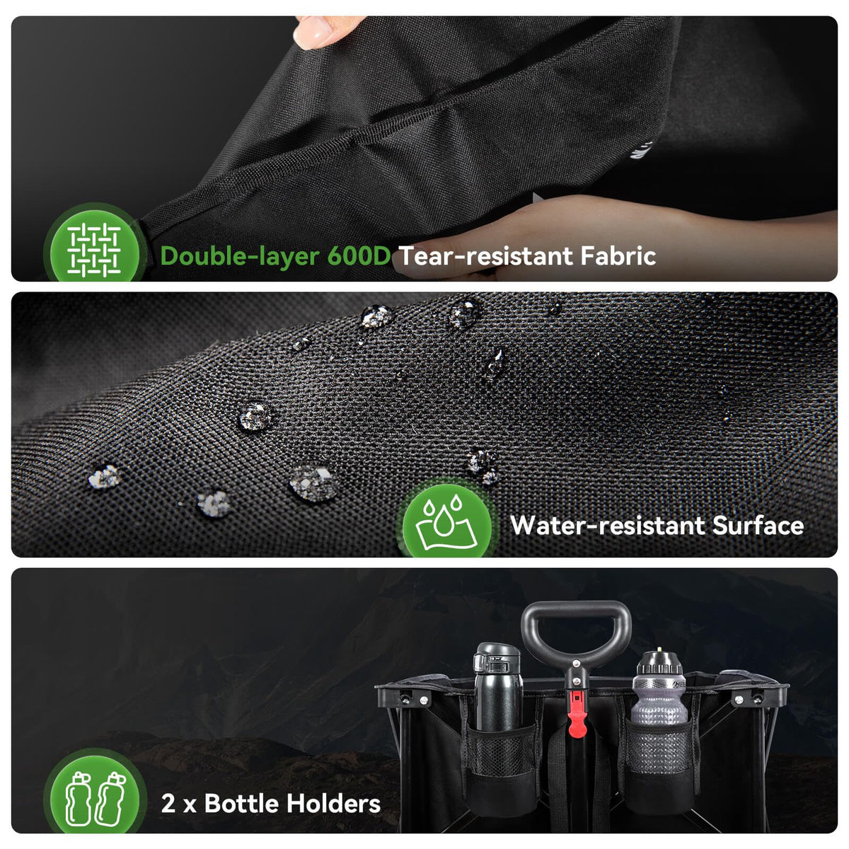 Hikenture wagon garden-sports-utility suits yard work and outdoor activities.