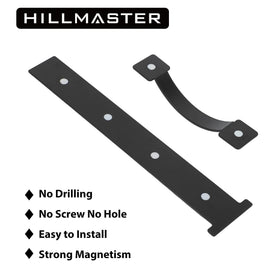 Hillmaster matte black handle adds modern contrast and style