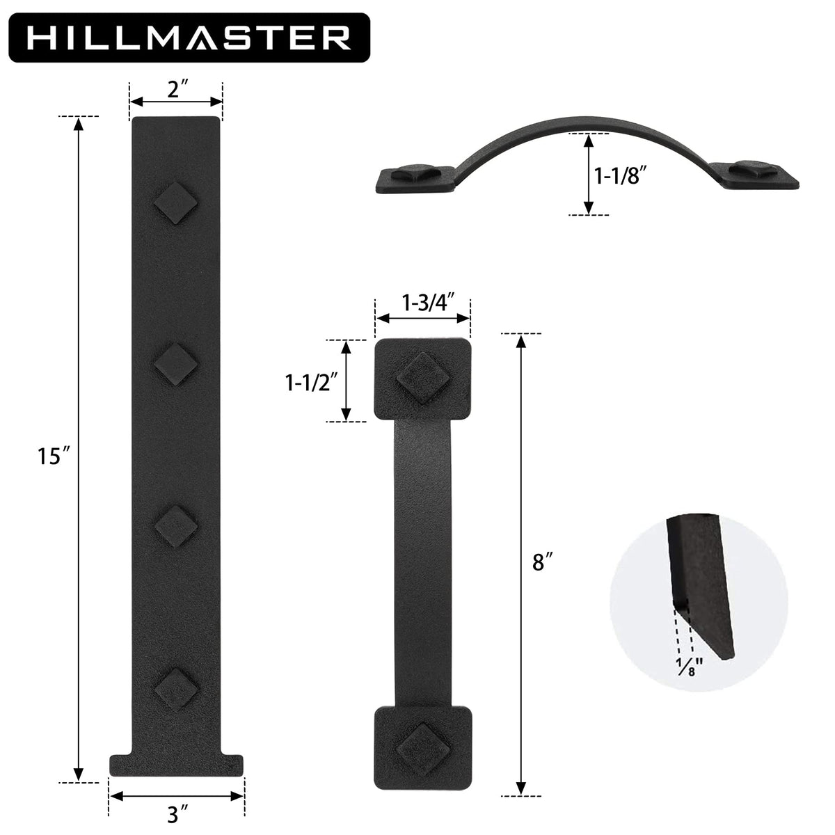 Hillmaster frosted hinge enhances curb appeal with industrial vibe