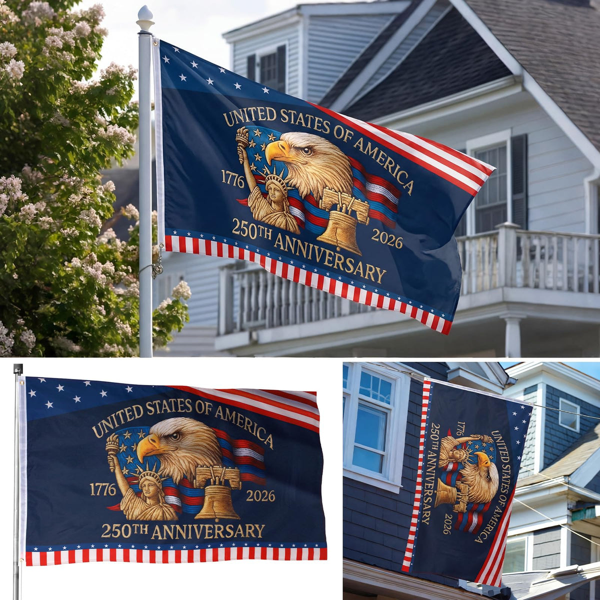 Hillsuren anniversary flag makes a thoughtful patriotic gift for family and friends.