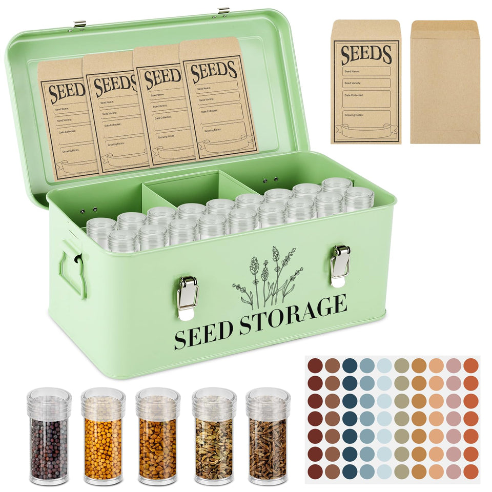 Himake 60-slot seed storage box front view for quick seed access