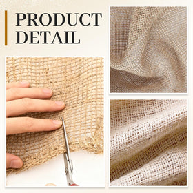 Himake burlap roll used as weed barrier in garden beds