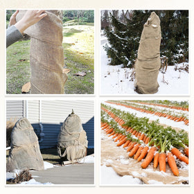 Himake burlap roll with dense weave and reinforced edges