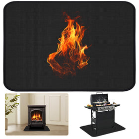 Himake grill mat for outdoor use, fireproof protection for decks.