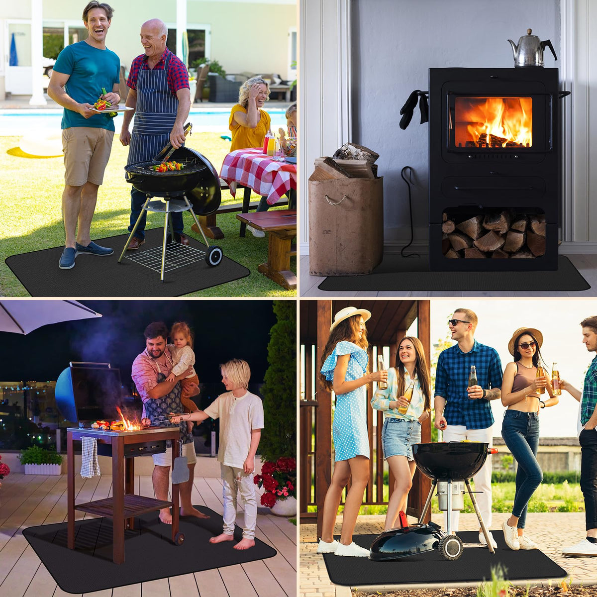 Himake storage travel-ready grill mat for picnics and camping.
