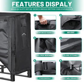 Himal Outdoors Himal 4ft cover Velcro closeup shows secure fit