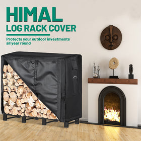 Himal Outdoors outdoor wood storage protected from debris and weather