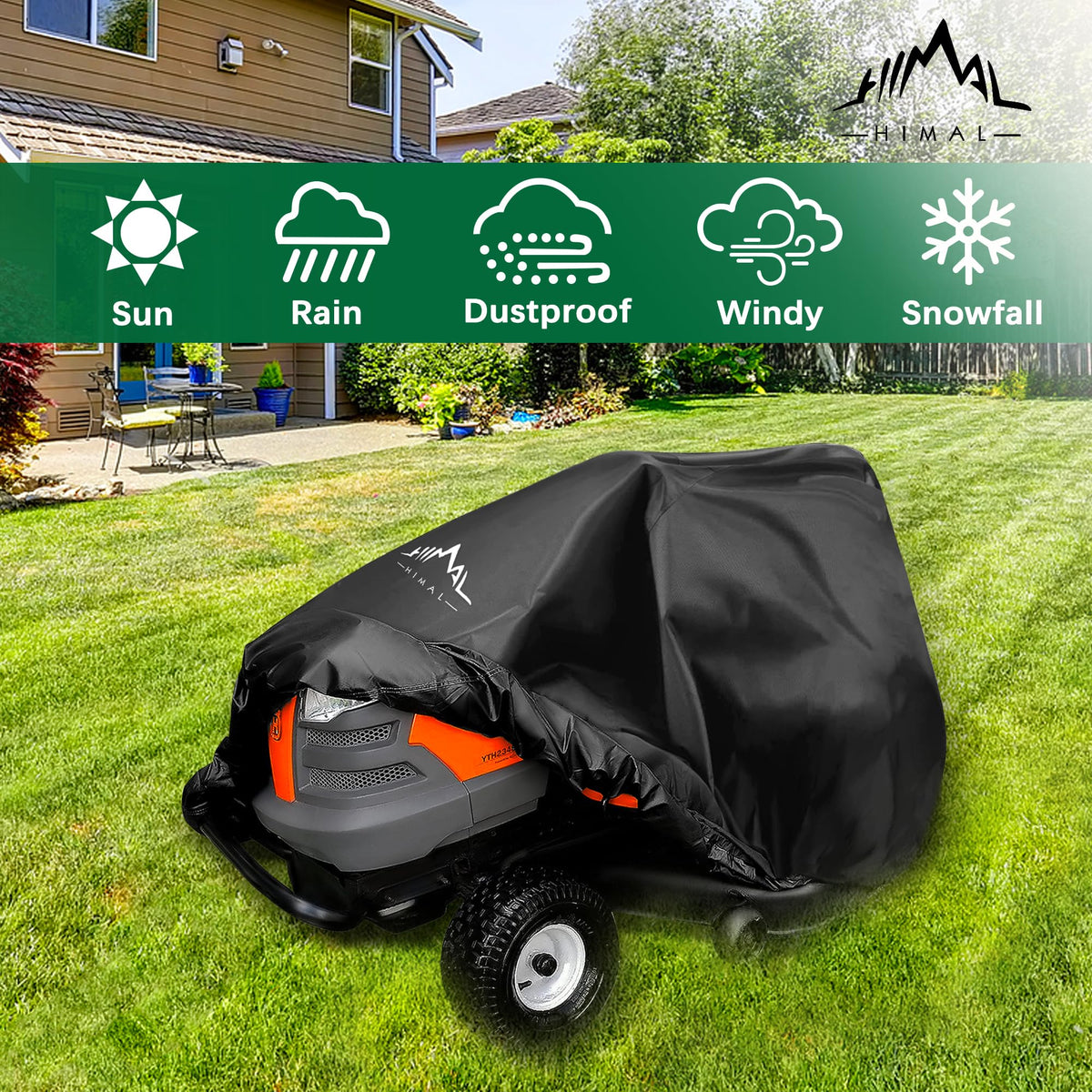 Himal Outdoors Pro fits up to 54-inch mower decks securely.