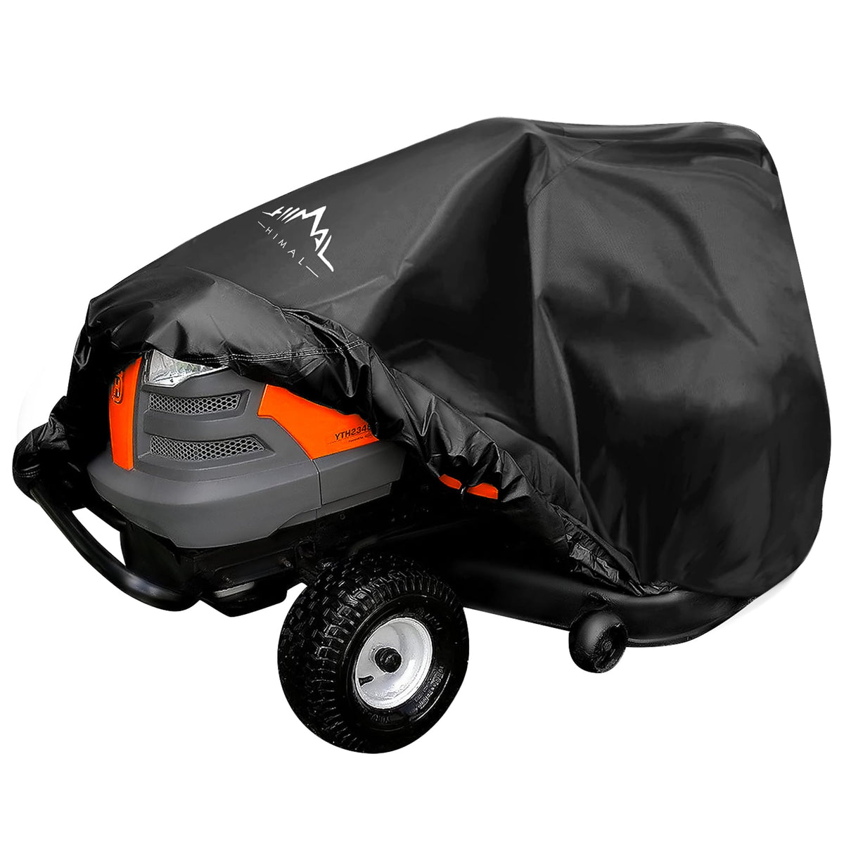 Himal Outdoors Pro cover on a universal-fit mower protects against dust and weather.