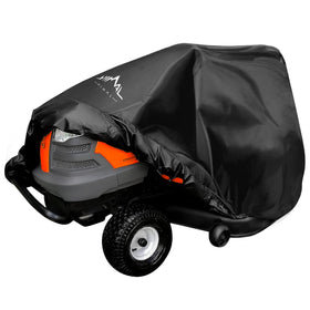 Himal Outdoors Pro cover on a universal-fit mower protects against dust and weather.
