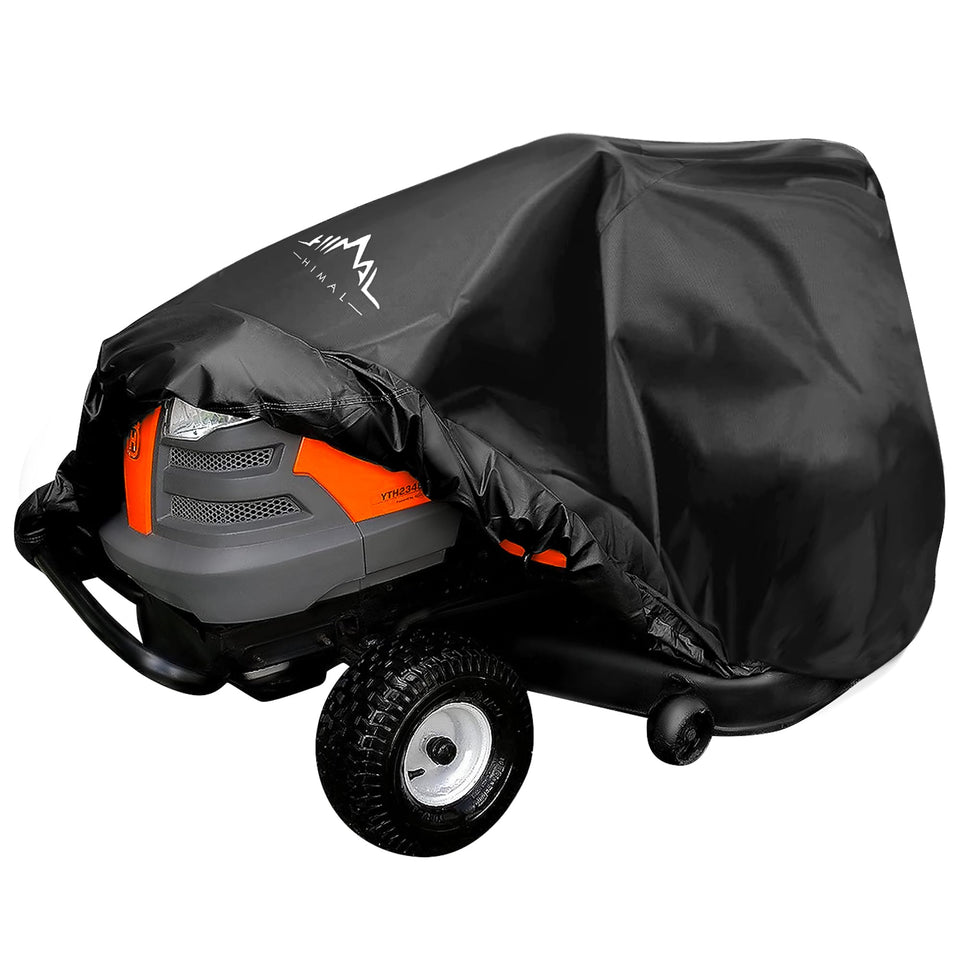 Himal Outdoors Pro cover on a universal-fit mower protects against dust and weather.