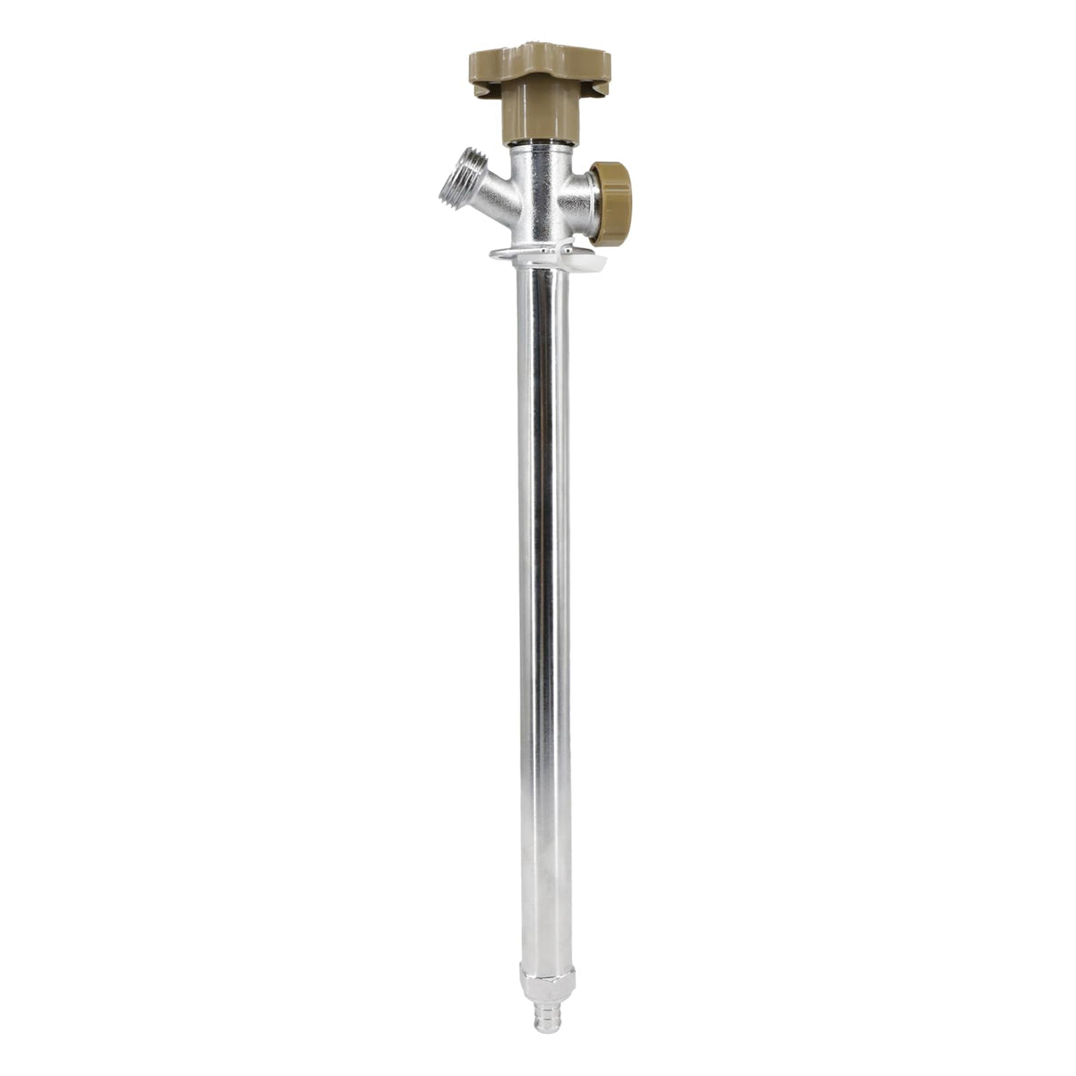 Himaweek frost-free sillcock with PEX-end inlet for easy outdoor plumbing connections.