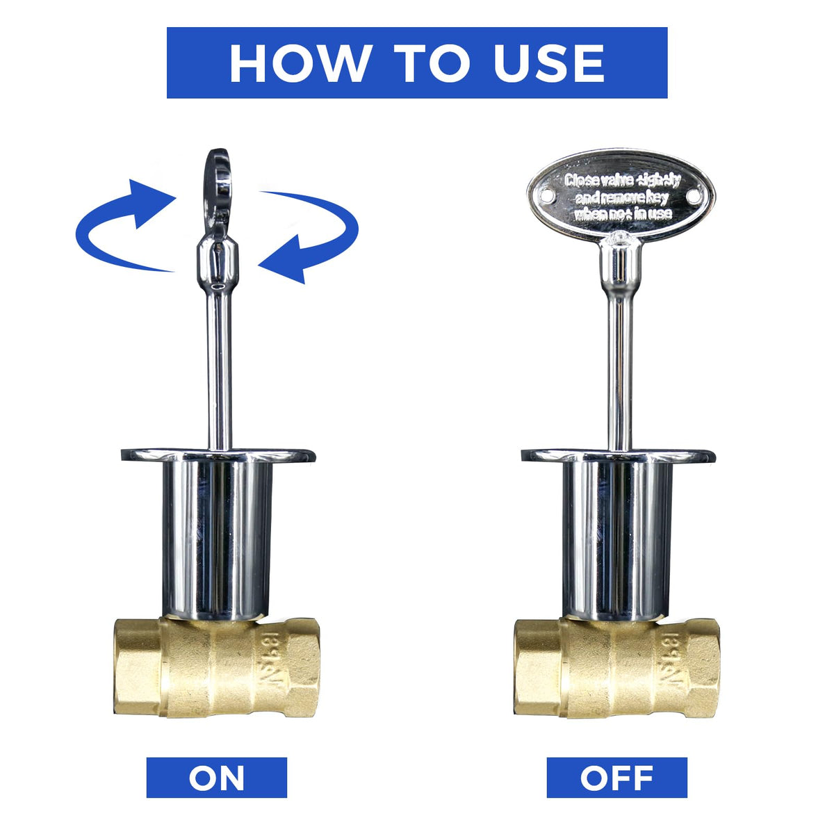 Himaweek two-pack gas keys for easy replacement and backups