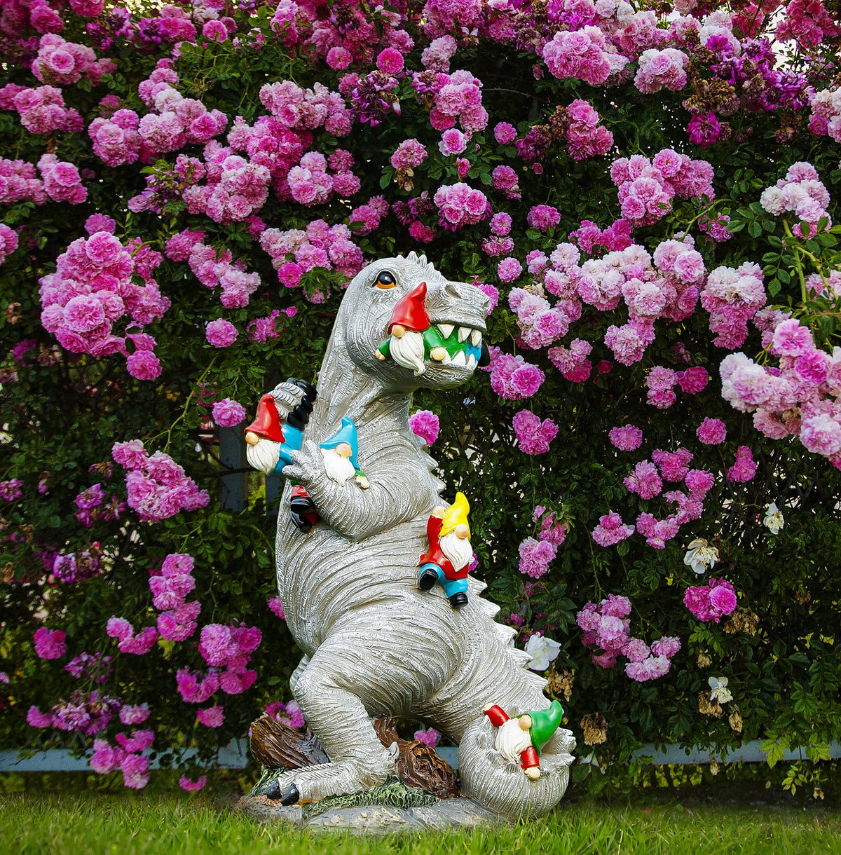 Himaweek yard decor idea brightens patios and garden beds.