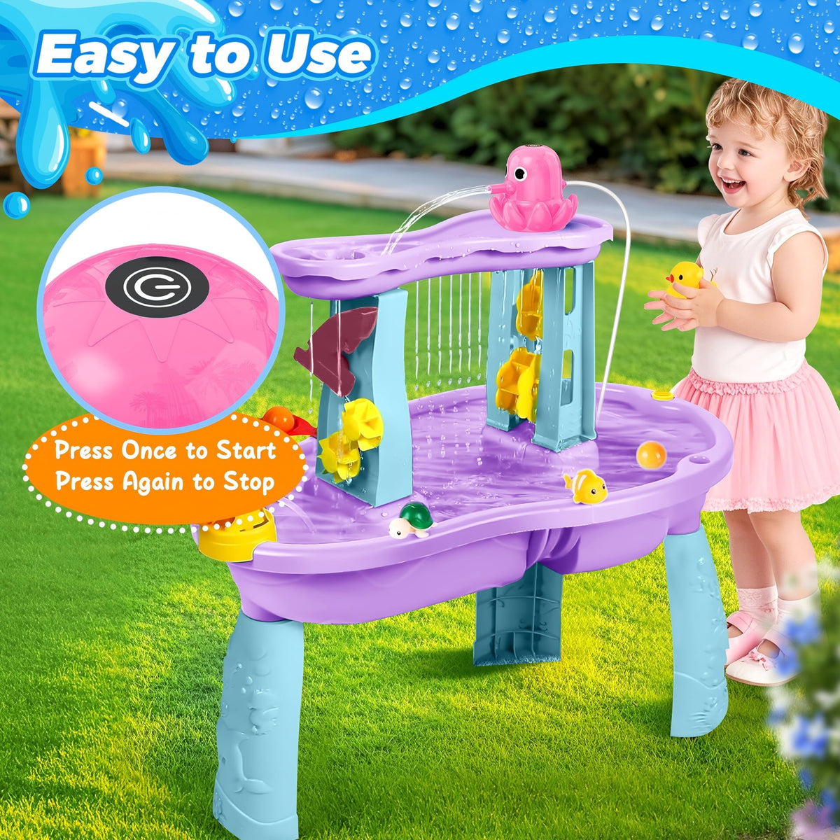 Hinastar cordless design reduces trip hazards during play.