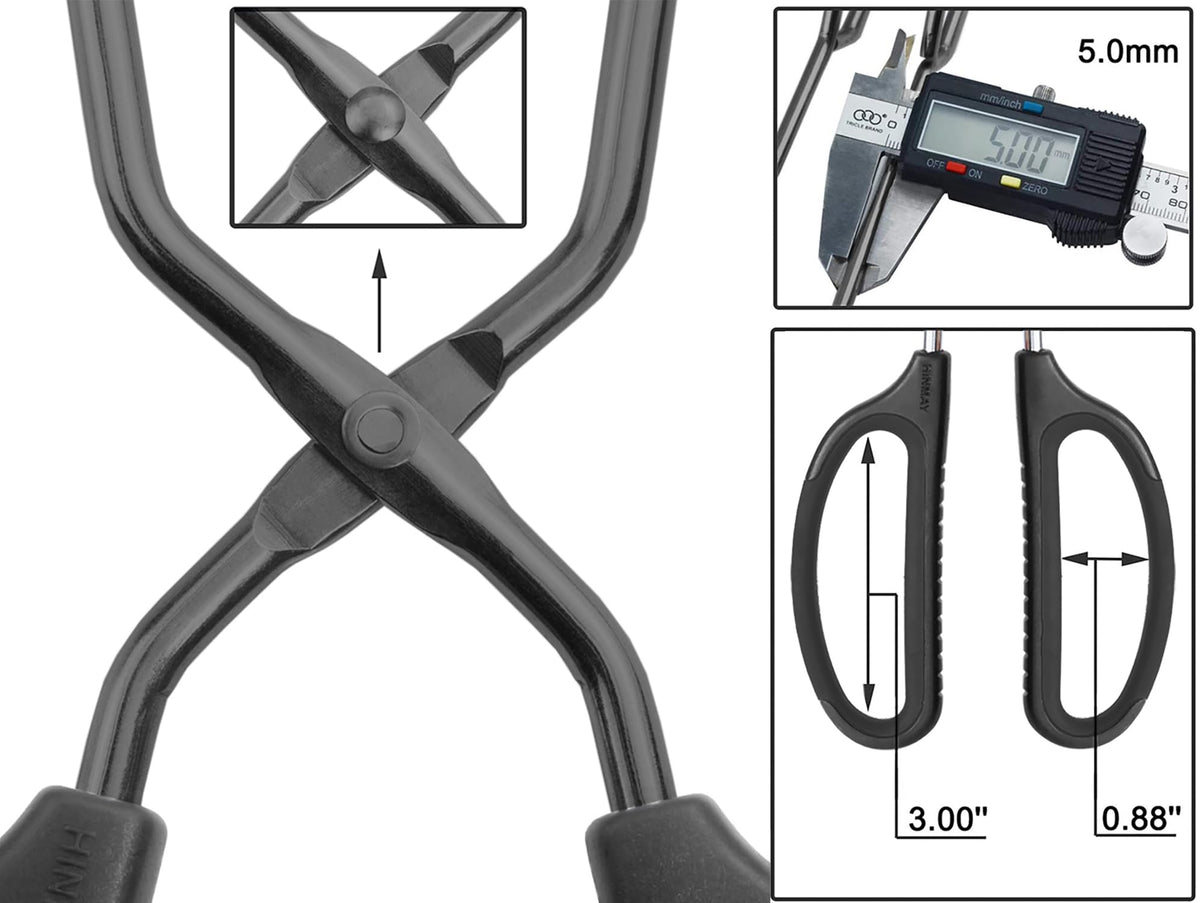 HINMAY 304 stainless steel tongs offer durable, rust resistant performance for busy kitchens