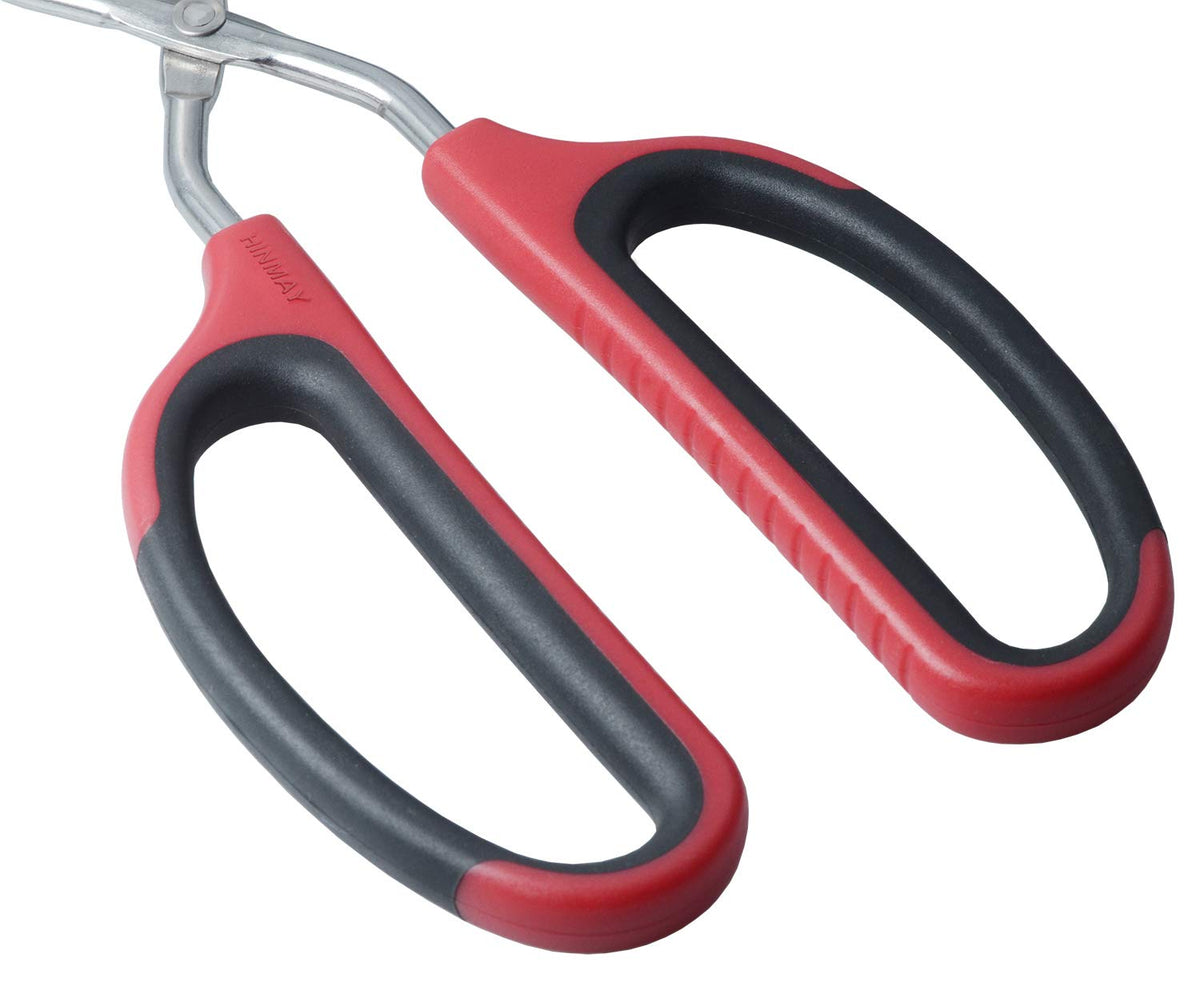 HINMAY 16-inch tongs with imprint for non-slip grip during cooking