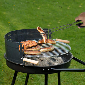 HINMAY kitchen tongs with imprint grip reduce food slippage on the grill
