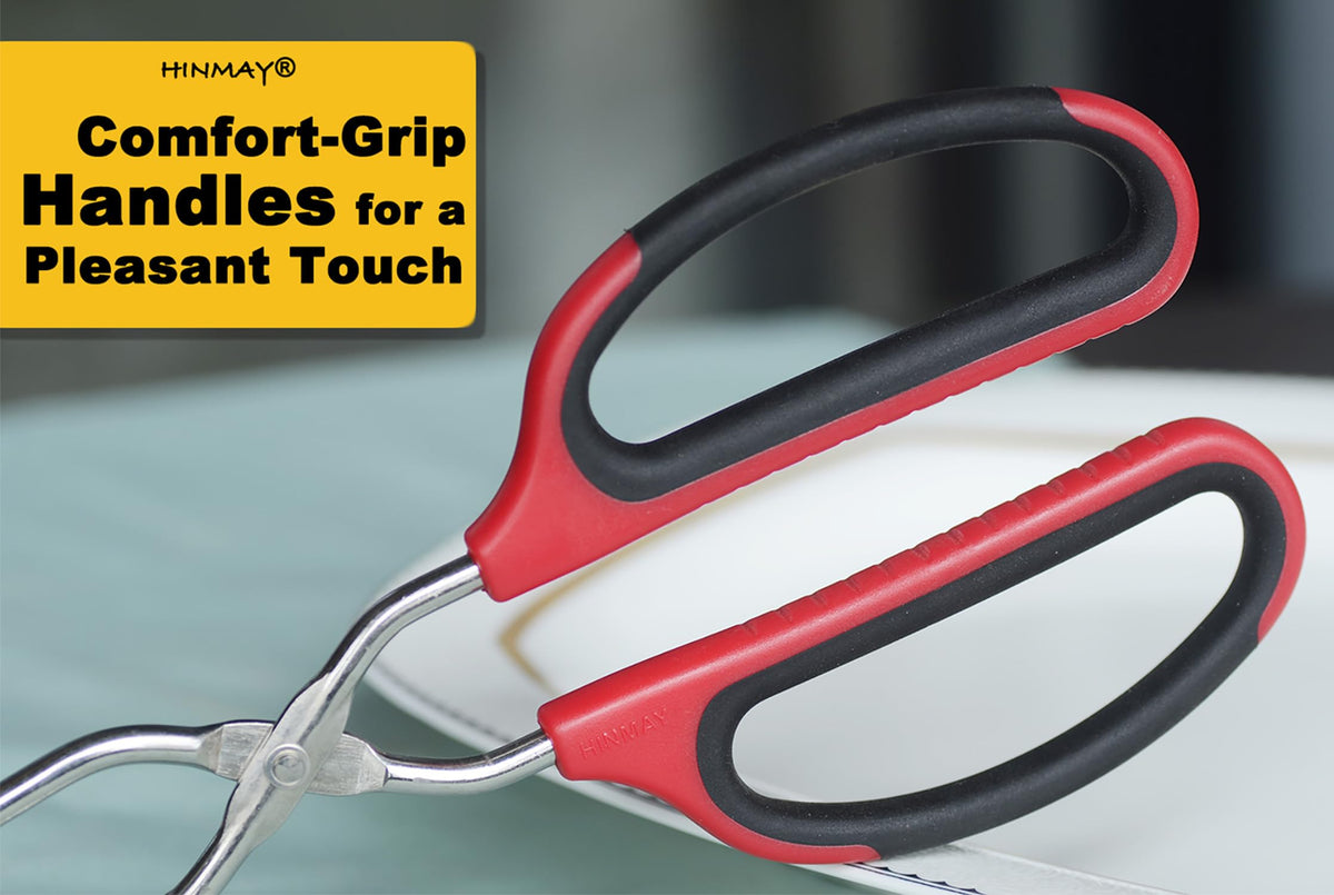 Hinmay heat resistant tongs withstand up to 600°C for hot grilling.