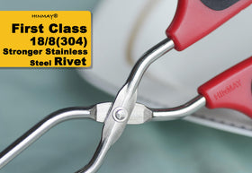 Hinmay scissor-design tongs securely grab steaks and delicate fish.