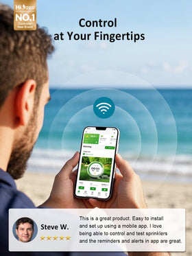 HiOazo app control screens show schedules and real-time monitoring.