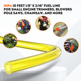 Hipa 1/8 in ID x 3/16 in OD hose detail highlights durable construction