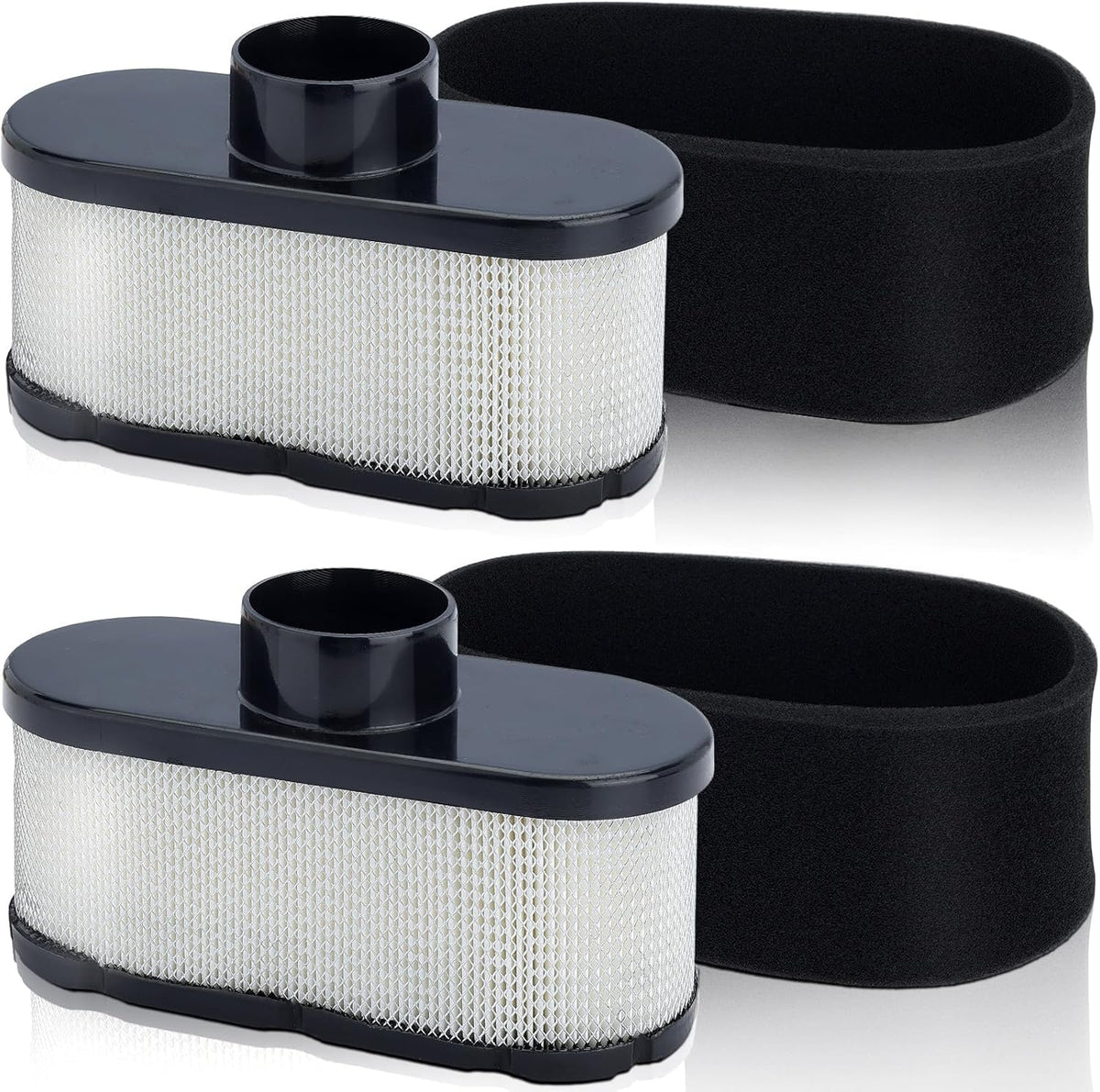 Hipa 11013-0752 air filter kit for Kawasaki FR691V, front view, includes pre-filter.