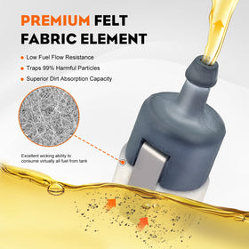 Hipa 125-527 fuel filter for Echo PE200 edger helps reduce fuel misfires
