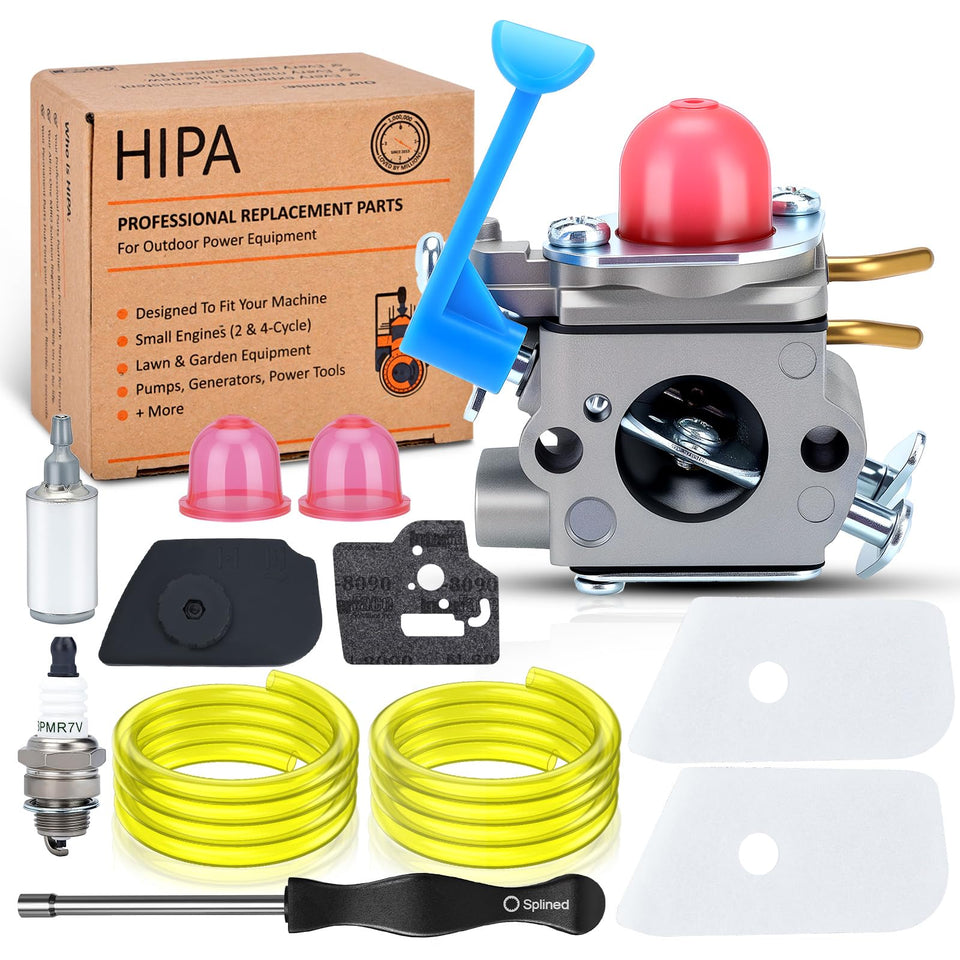 Hipa 128LD carburetor kit for Husqvarna enhances starting reliability and fuel delivery.