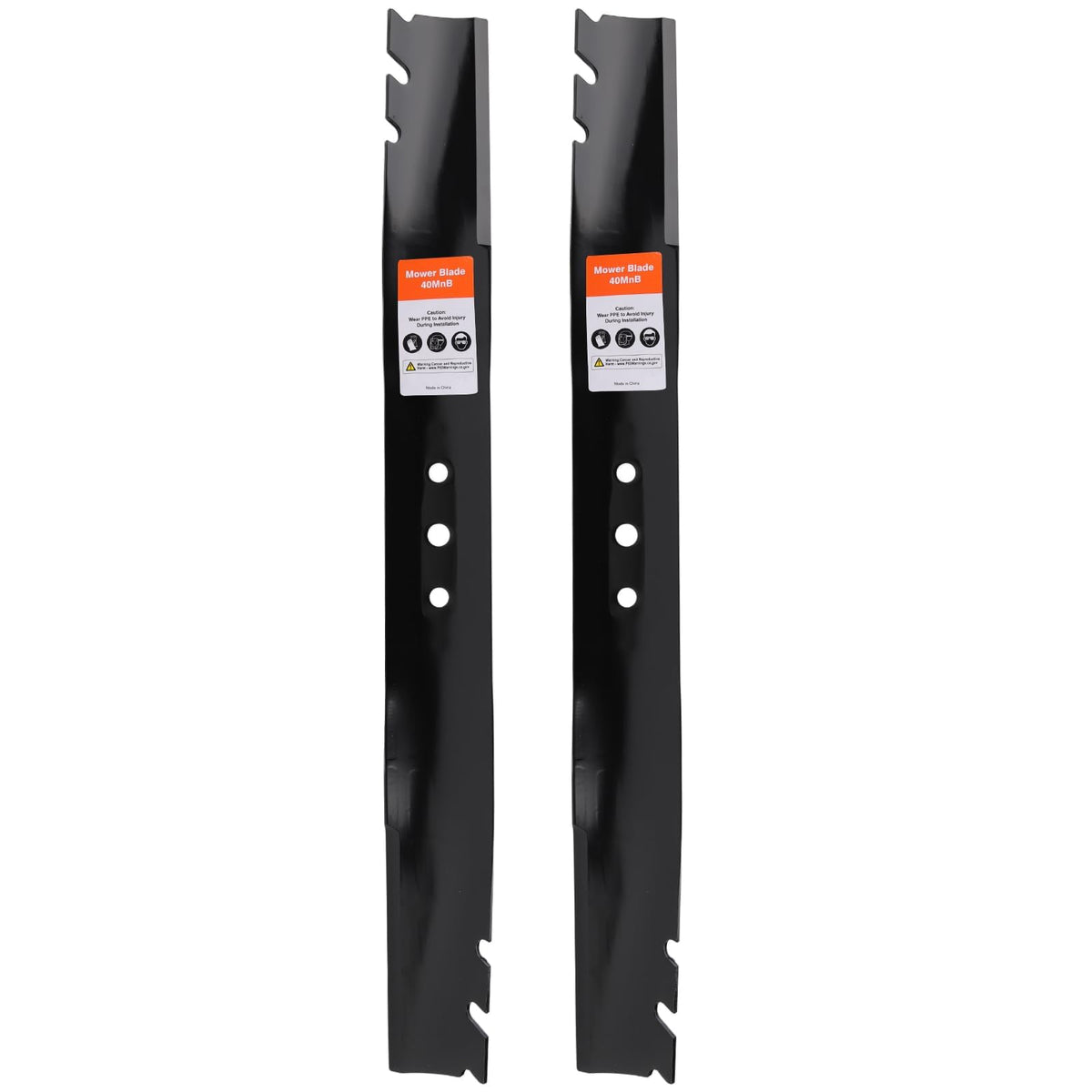 Hipa 131-4547-03 mulching blades front view improves cut quality