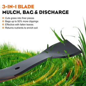 Rust-prevention coating visible on blade surface