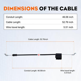 Hipa 183281 throttle cable on Poulan Pro model with steady throttle action