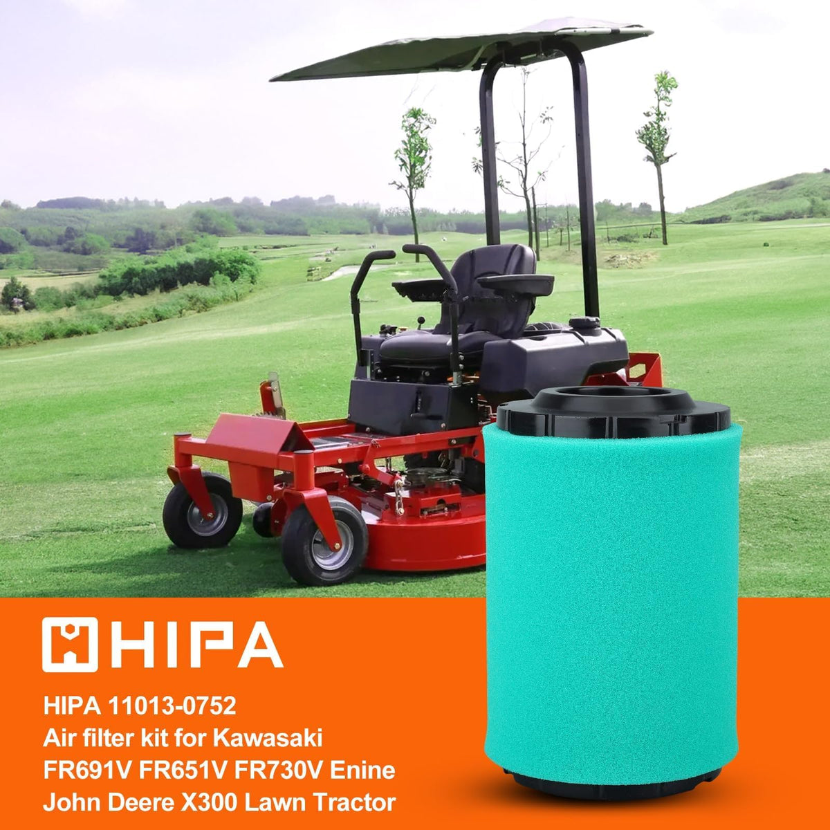 Hipa 32-083-13-S air filter pleats close-up showing dense filtration media