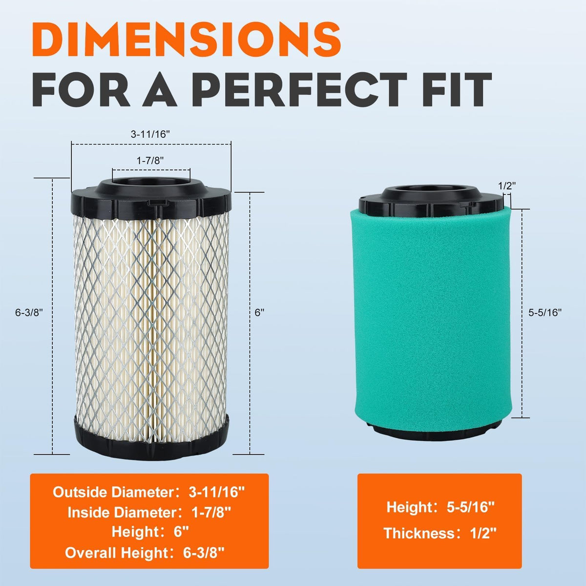 Hipa 32-083-14-S pre-filter close-up protecting the main filter