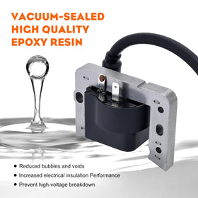 Labels on Hipa 34443D ignition coil for fast replacement identification.