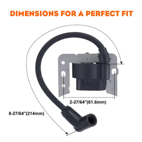 Wiring connector on Hipa 34443D ignition coil ready for Tecumseh installation.