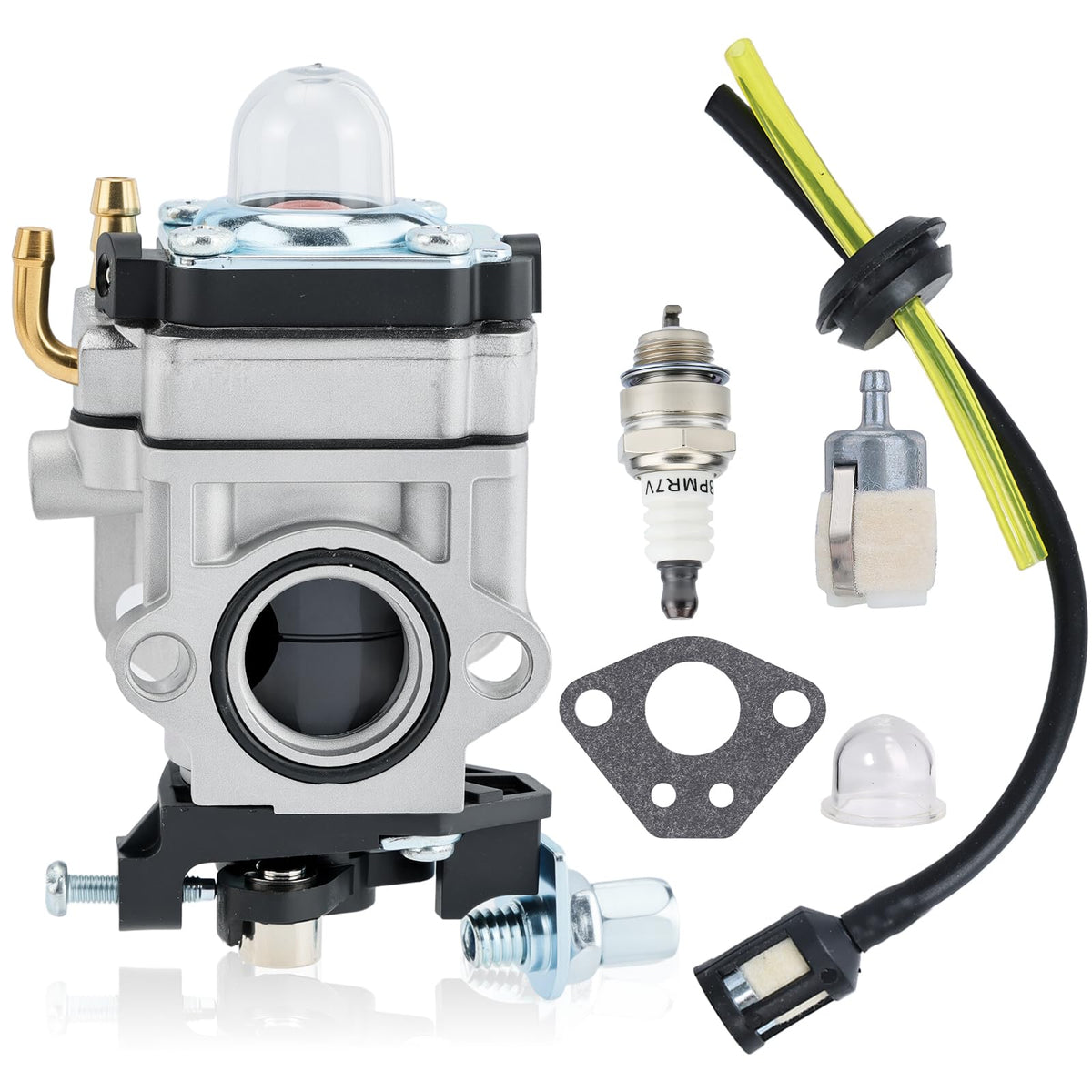 Hipa 43cc carburetor kit close-up showing ready-to-install components for quick repairs