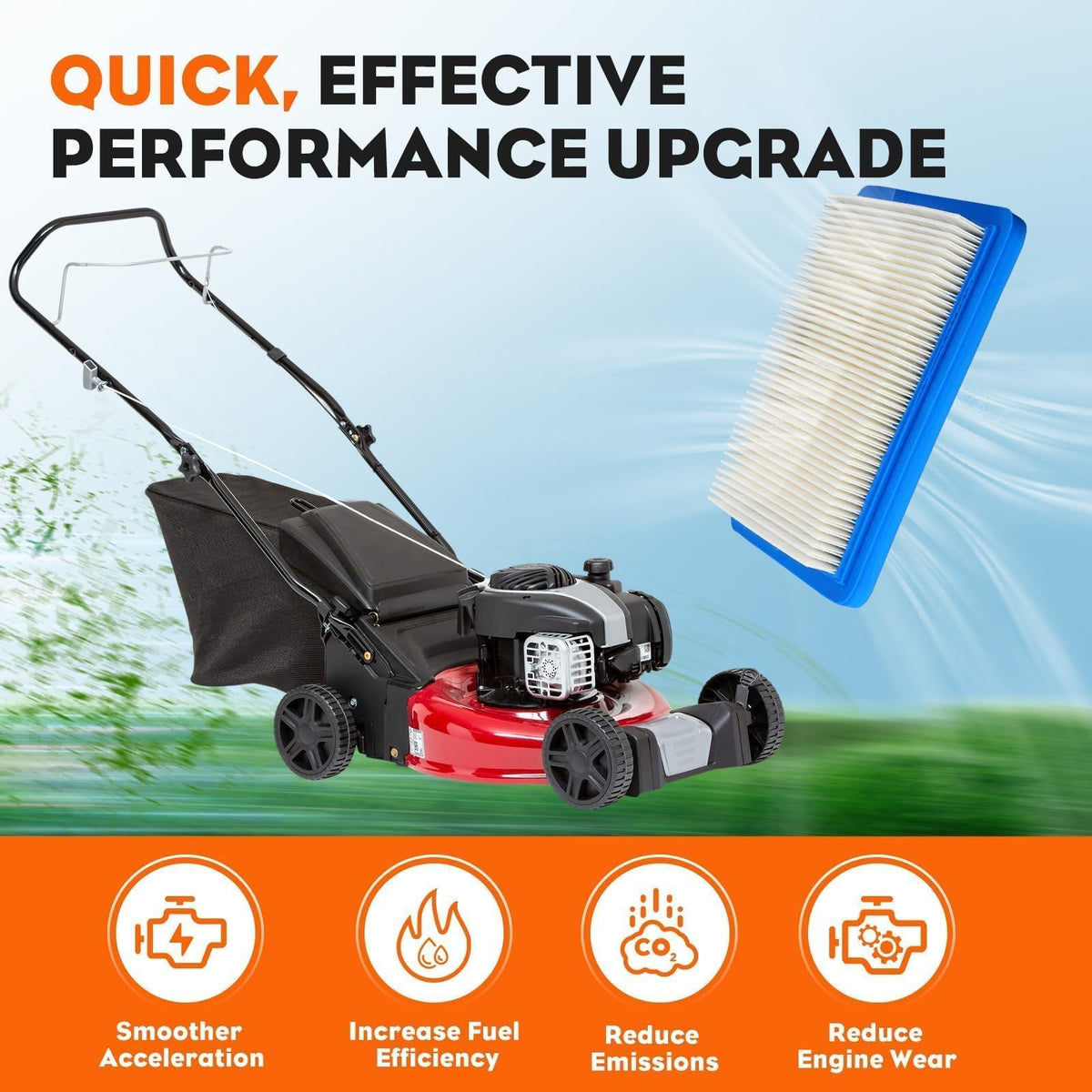 Hipa 491588S pre-filter close-up improves filter life in dusty conditions