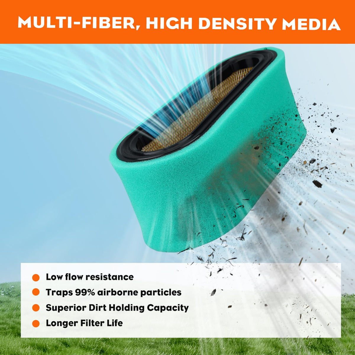 Hipa 496894 99% filtration efficiency captures fine particles effectively.
