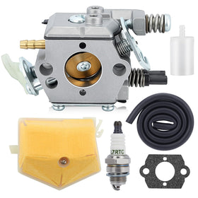 Hipa 503281504 carburetor for Husqvarna 51/55 with enhanced starting and idle performance