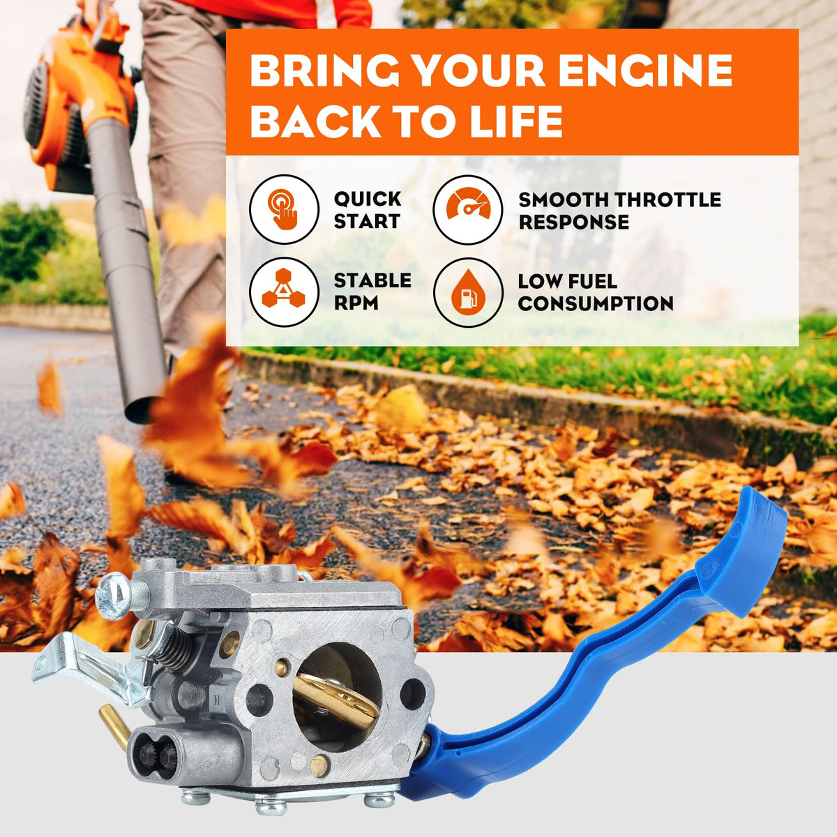 Hipa 590460102 fuel-line kit ensures steady fuel flow for easy starts