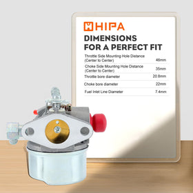 Hipa 640350 carburetor wet flow tested for engine-like conditions