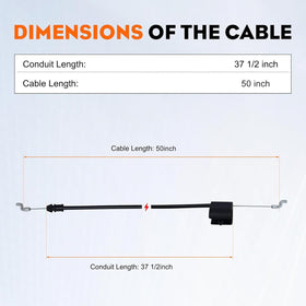 Hipa 746-0957 cable close-up highlights durable sheath for reliable mowing