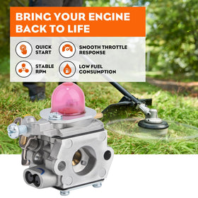 Hipa 753-06190 carburetor for Bolens BL110, reliable build for trimming tasks