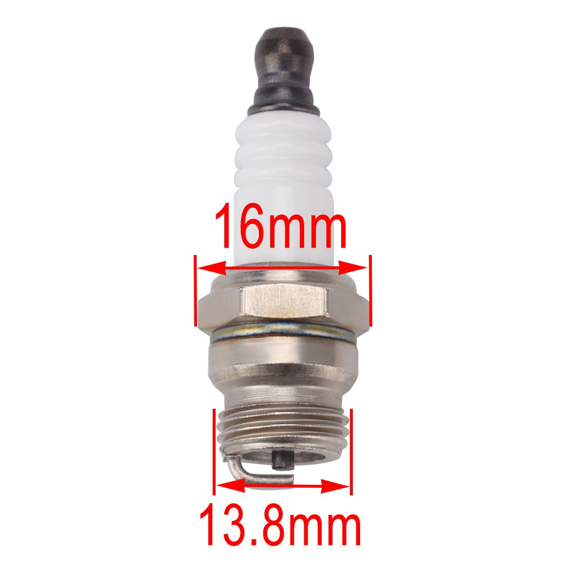 Hipa 794-00055A spark plug compatible with MTD 753-06847 for steady operation